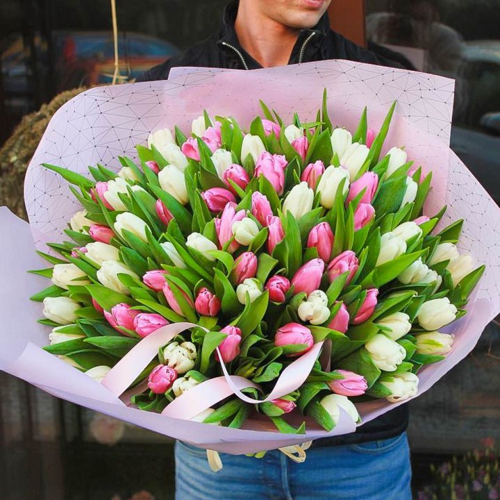 101 тюльпан микс в Нижневартовске