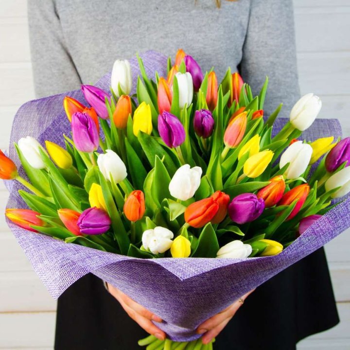 51 тюльпан "Рандом" №2 в Нижневартовске